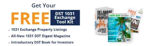 Image of various DST publications by Kay Properties & Investments